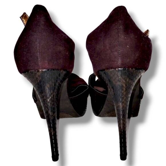 ‎Carlos Santana Dark Brown Suede Stiletto Sandal NEW 9 - Picture 8 of 9